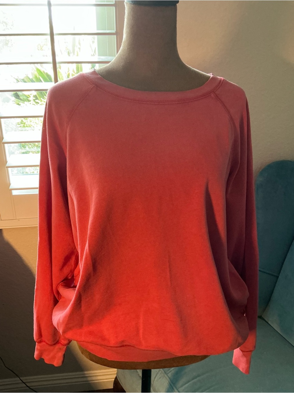 J. Crew Classic Women's Coral Crewneck Sweatshirt